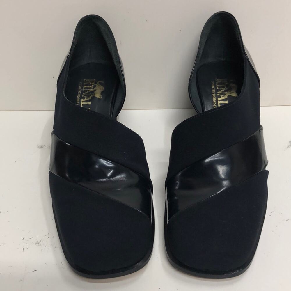 Maripe Made in Italy Navy Matte Mid Heel Pump